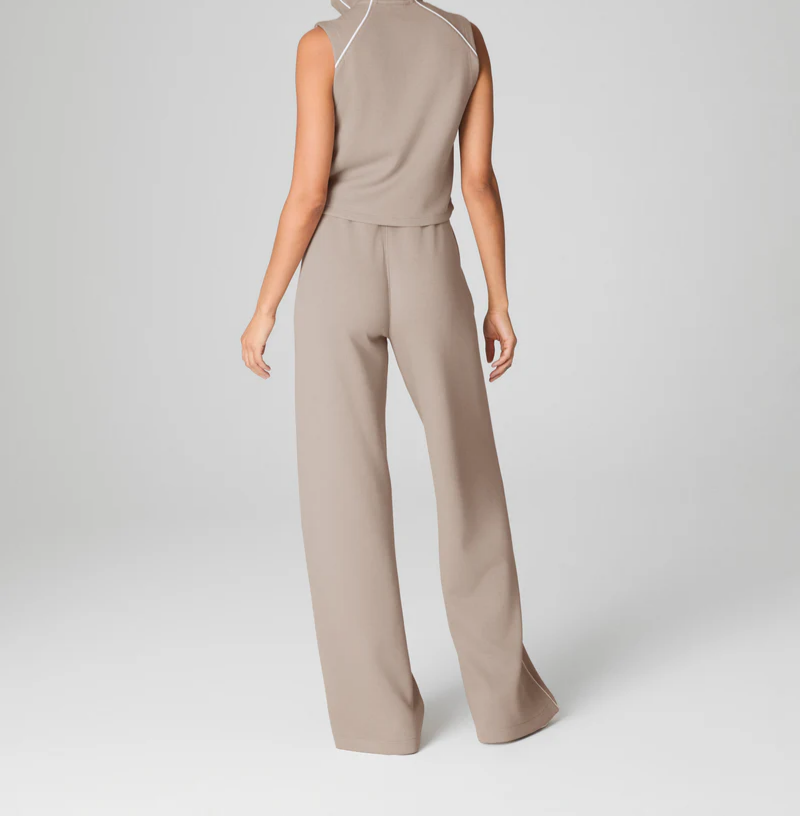 Sleeveless Mockneck Jumpsuit