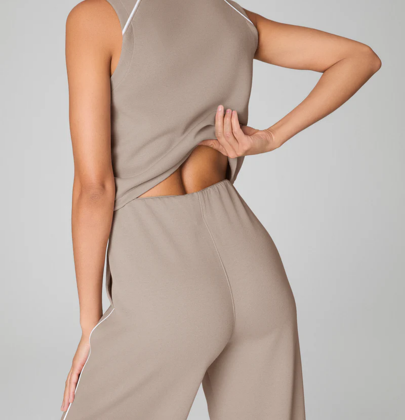 Sleeveless Mockneck Jumpsuit