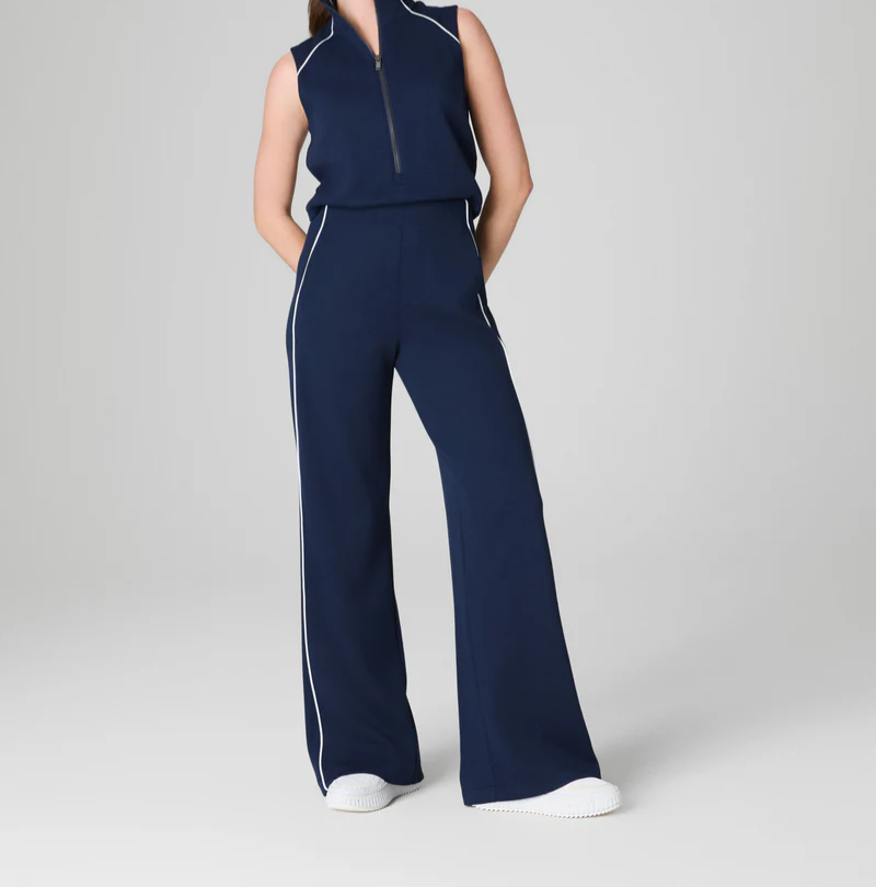 Sleeveless Mockneck Jumpsuit