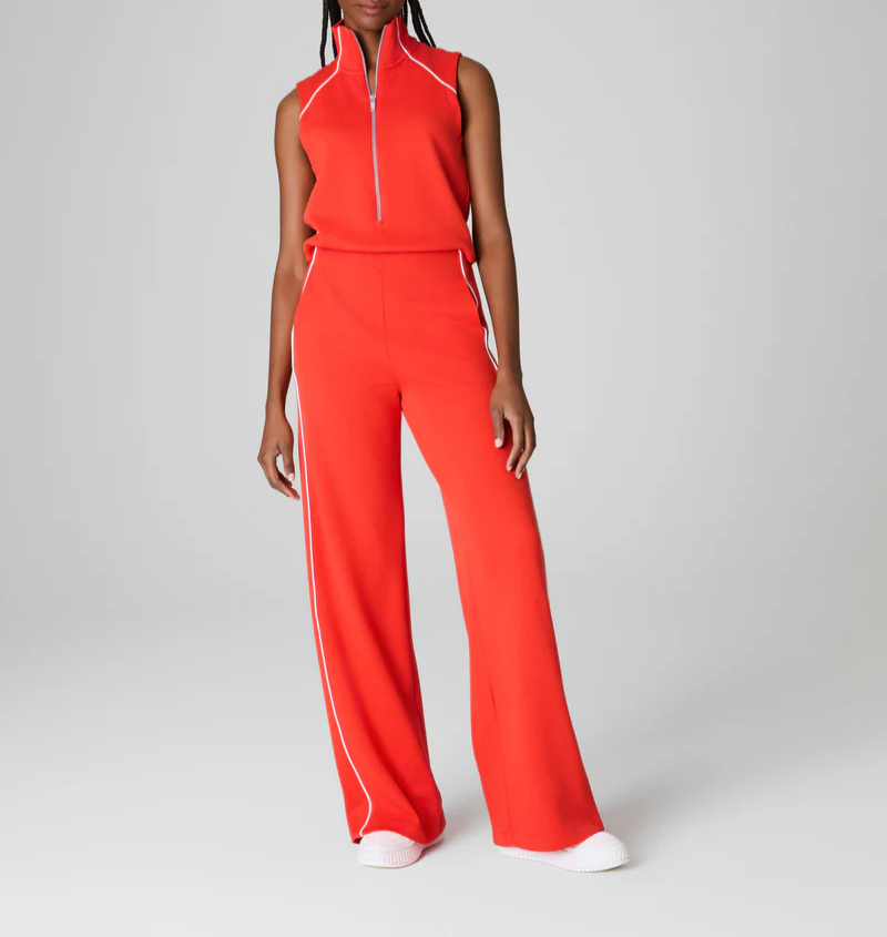 Sleeveless Mockneck Jumpsuit