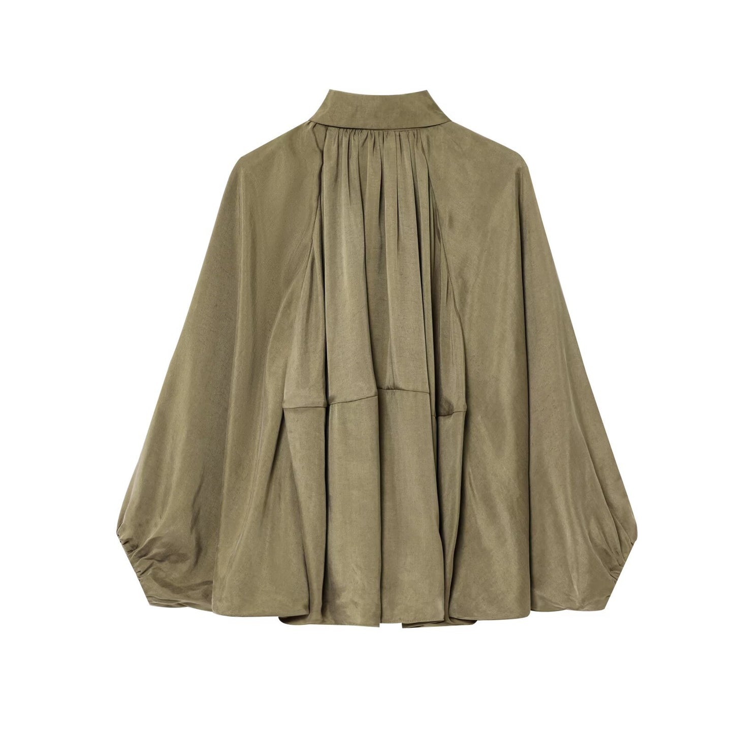 lapel puff bomber jacket