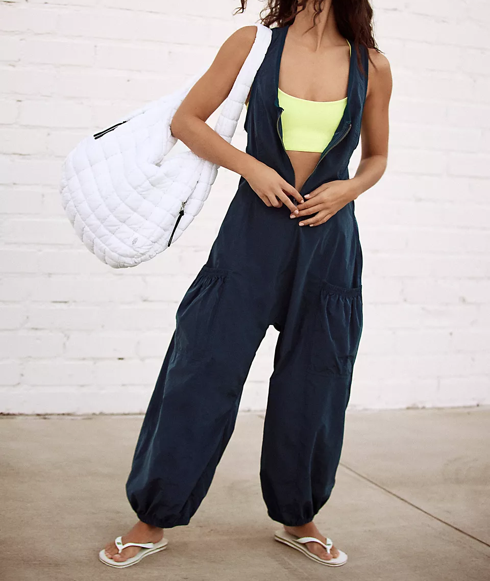 Sleeveless Front Zip Jumpsuit