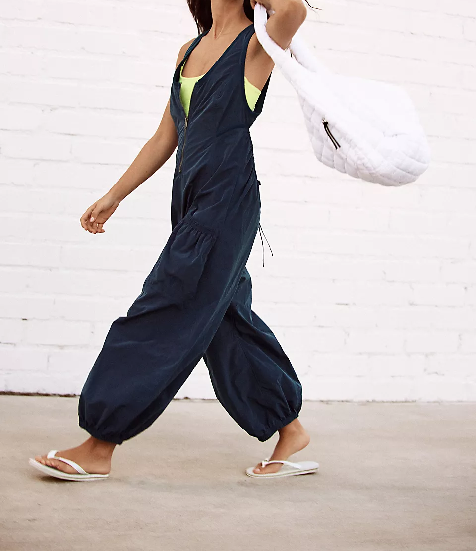 Sleeveless Front Zip Jumpsuit