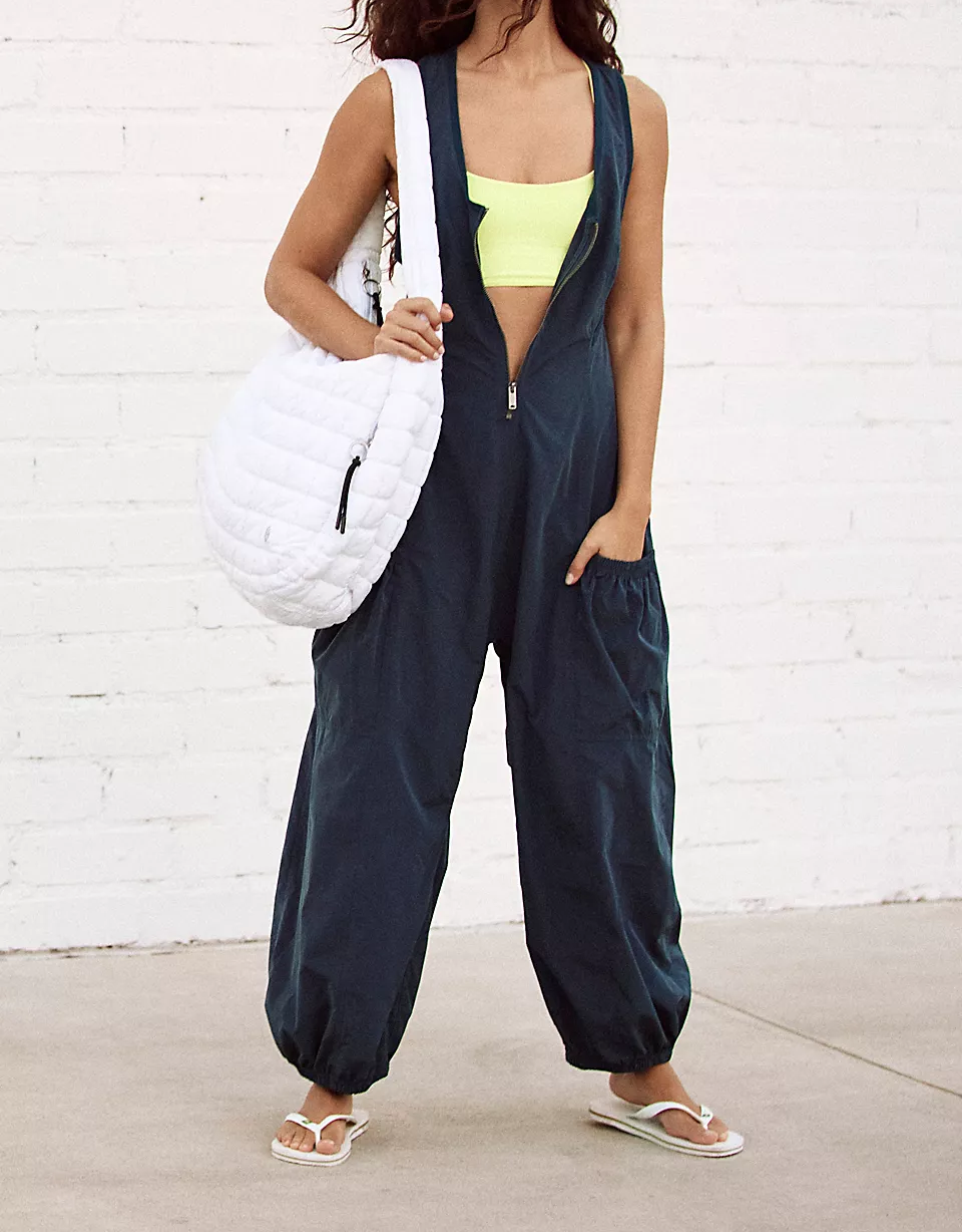 Sleeveless Front Zip Jumpsuit