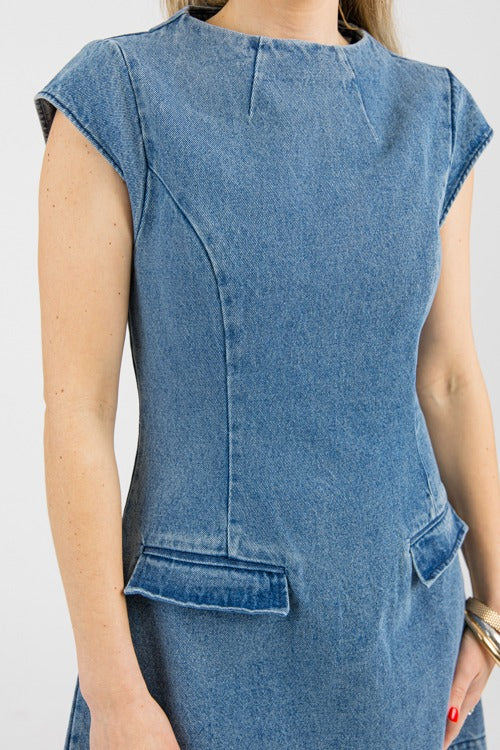 Pocket Dress Denim