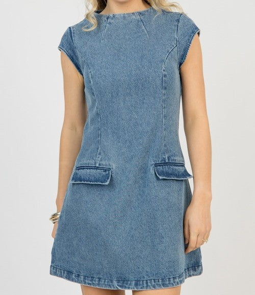 Pocket Dress Denim