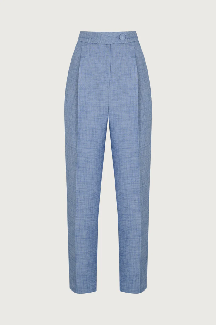 High waist carrot fit trousers