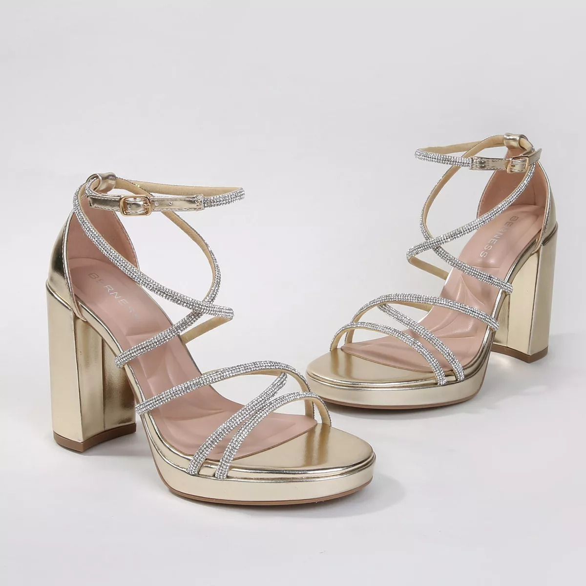 Women's Gretta Rhinestone Strappy Platform Heels
