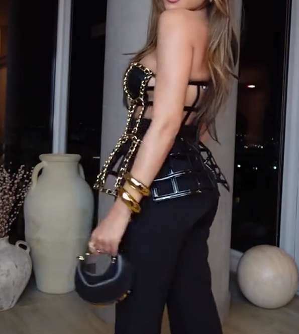 Chain Detail Bustier Top