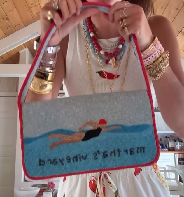 Beaded Shark Shoulder Bag