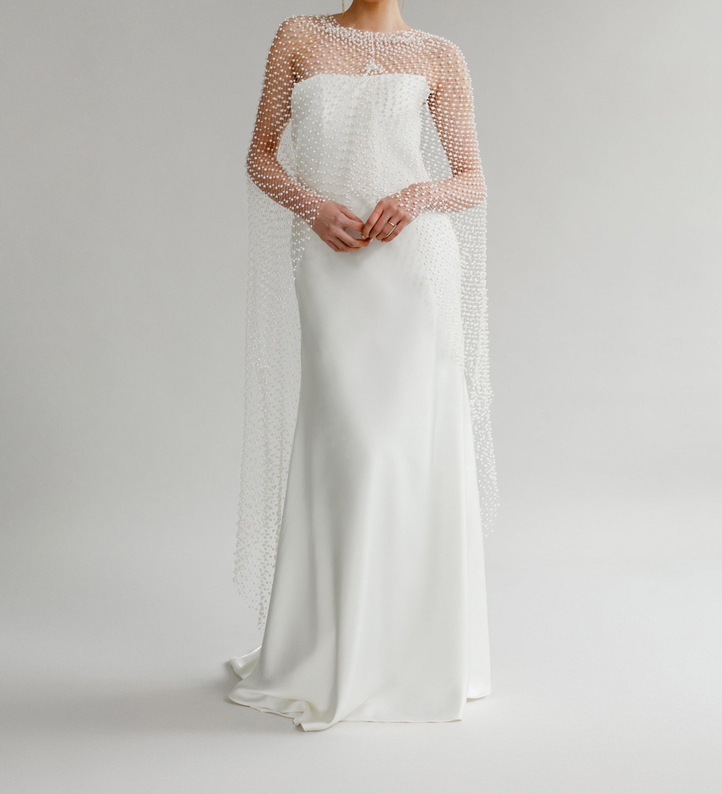 Pearl mesh shawl