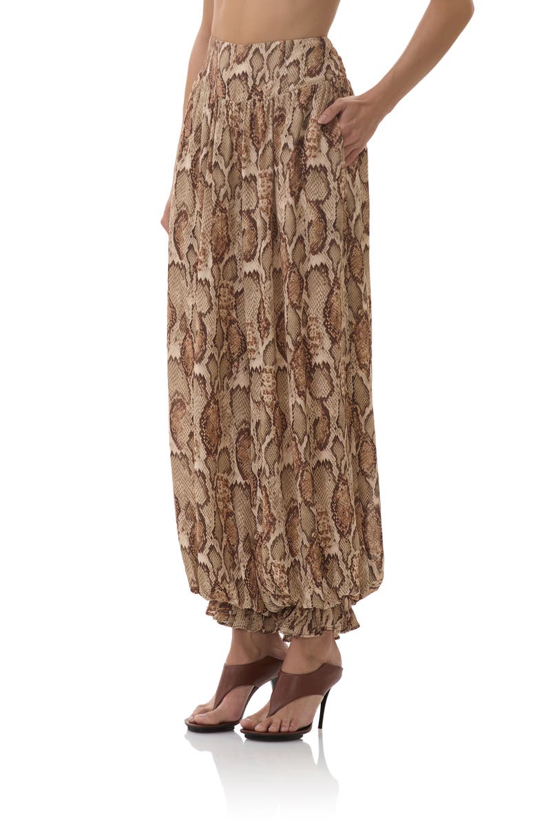 Snakeskin Print Pants