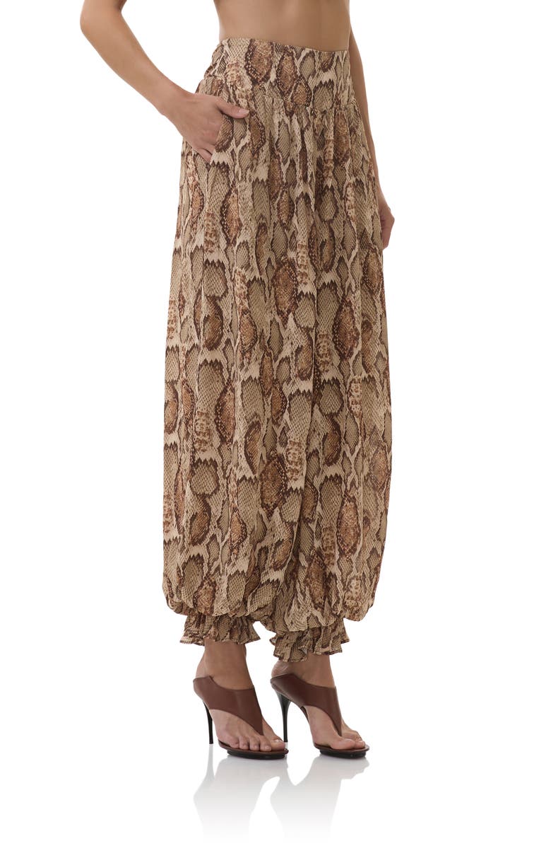 Snakeskin Print Pants