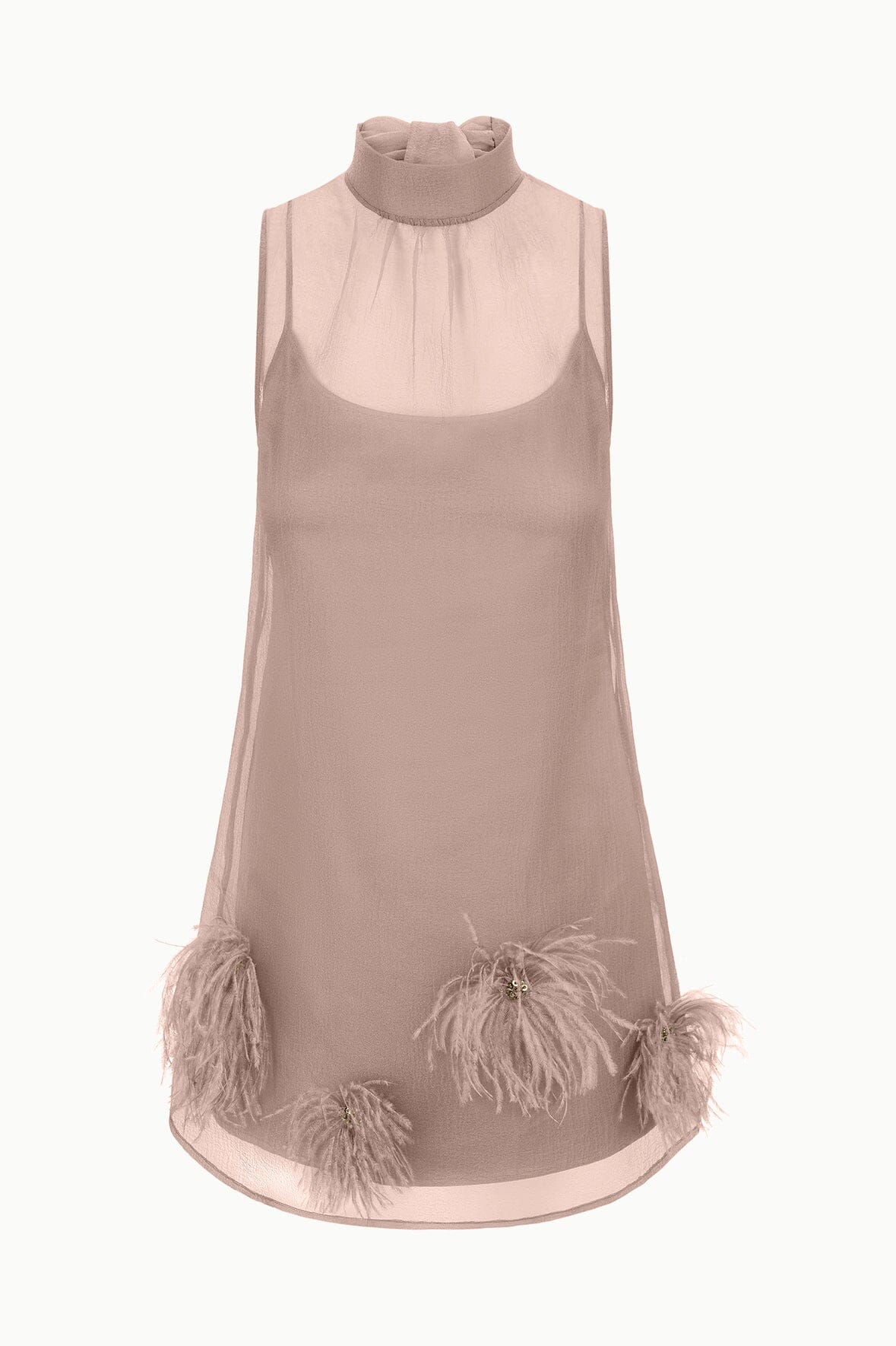 Sleeveless organza dress