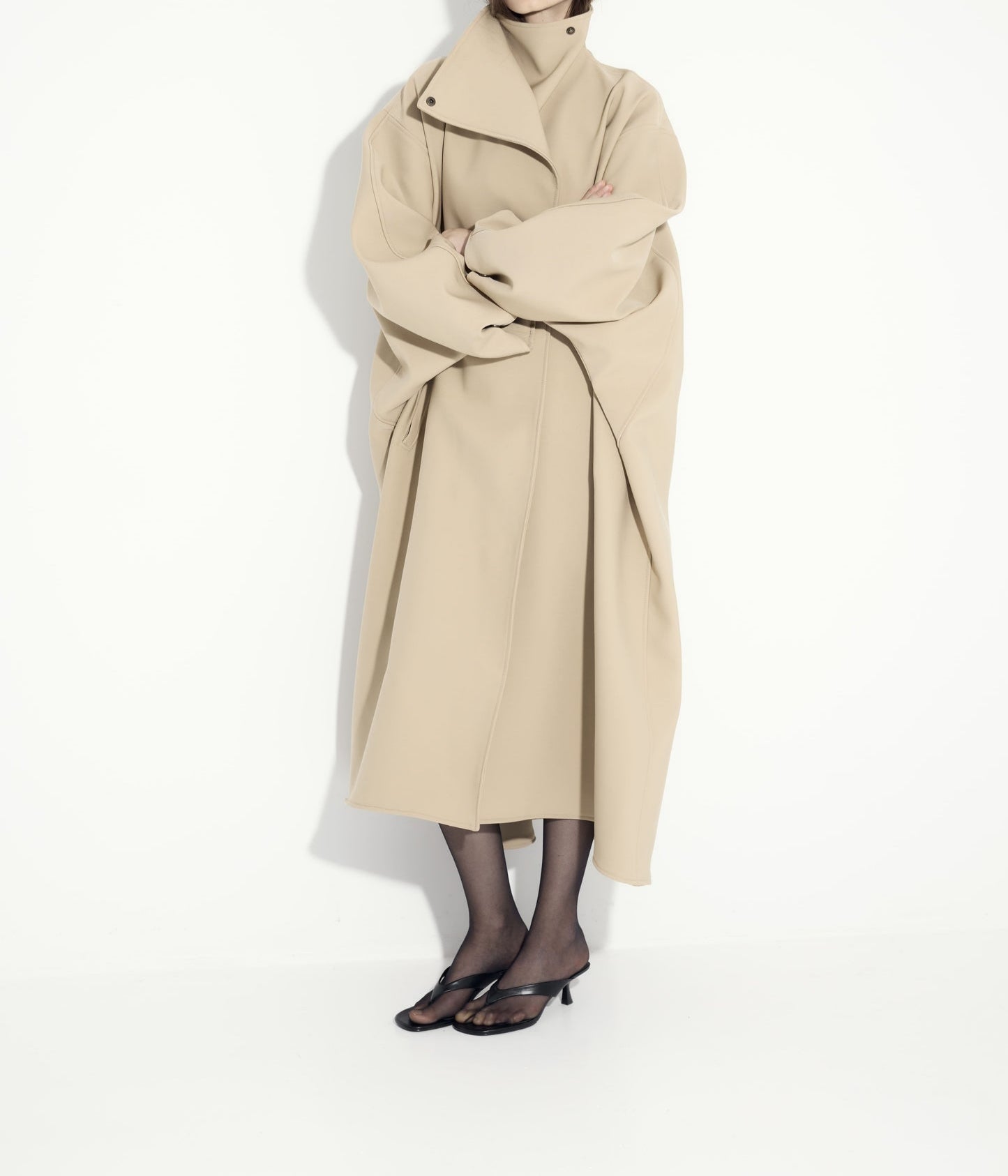 Premium cashmere simple silhouette coat