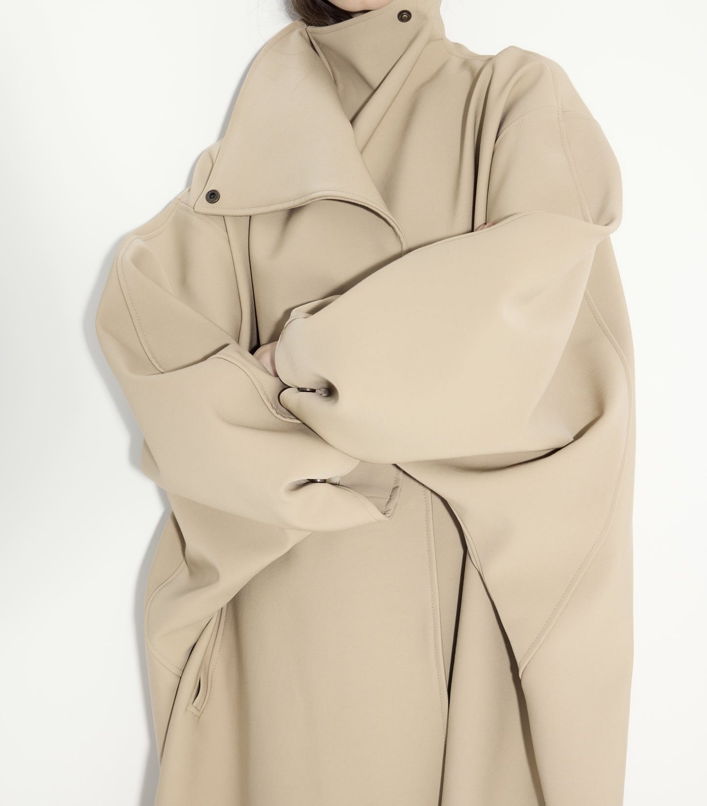 Premium cashmere simple silhouette coat