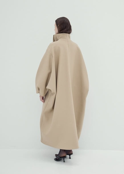 Premium cashmere simple silhouette coat