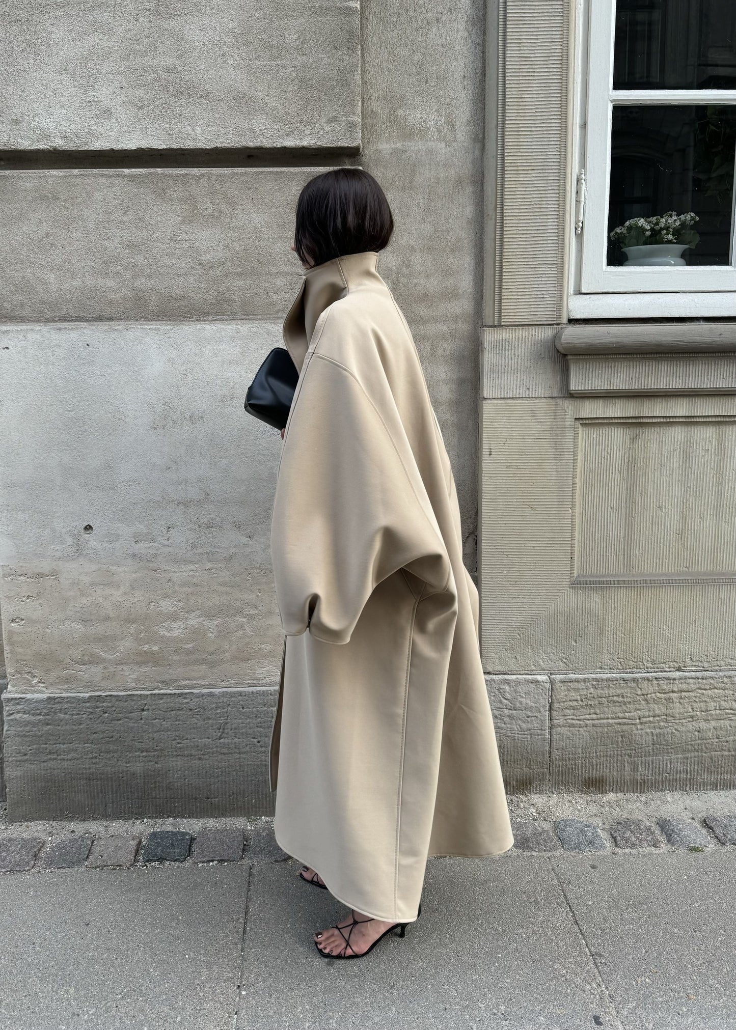 Premium cashmere simple silhouette coat