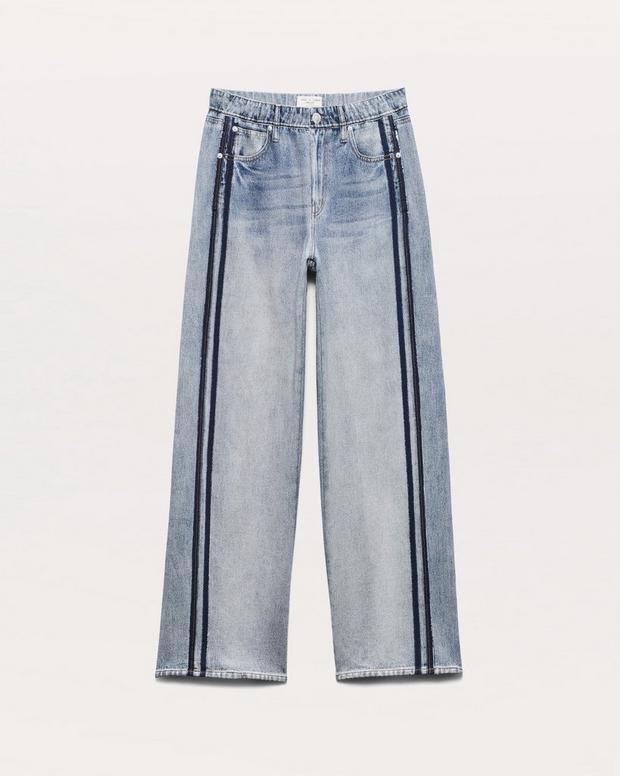 Side stripe soft jeans