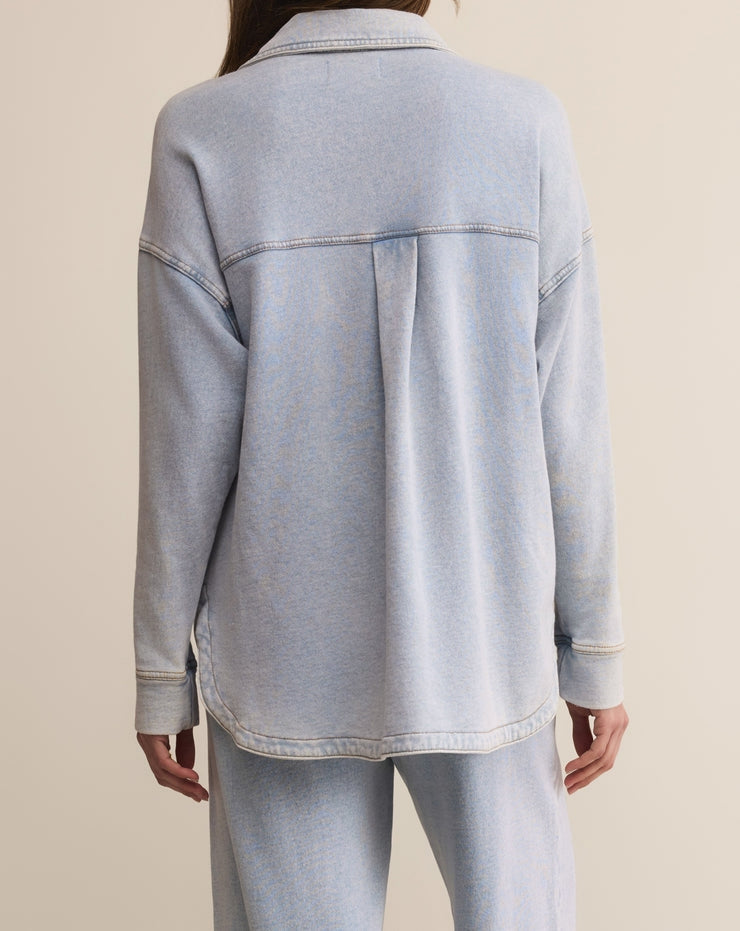 Knitted denim tracksuit