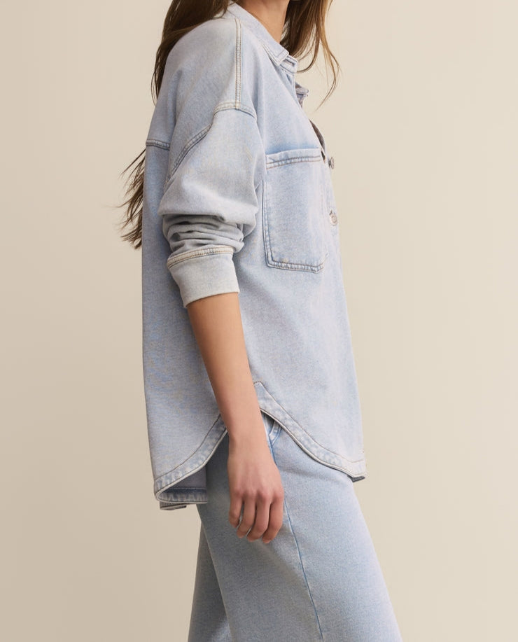 Knitted denim tracksuit