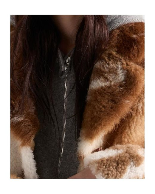 Women's Brown Shearling Coat