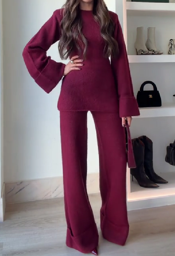 Christmas knitted suit