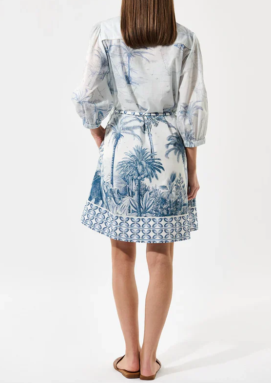 Baloon Sleeve Floral Dress