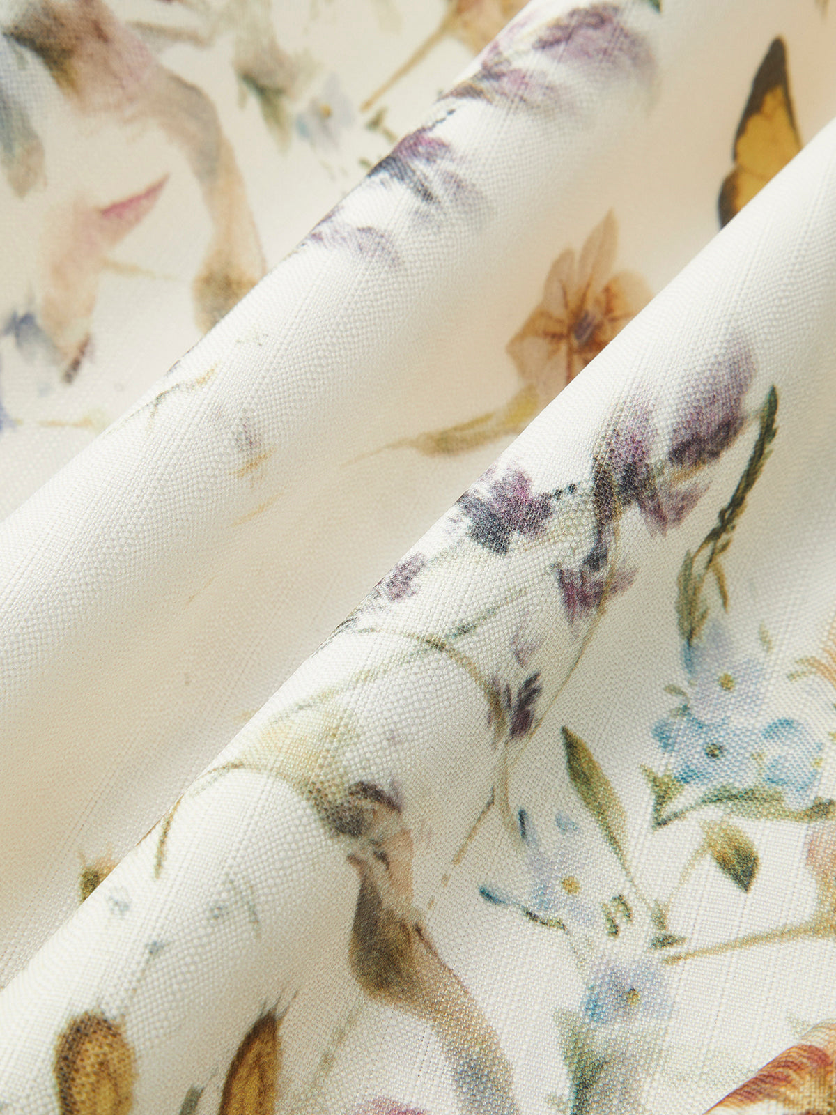 Stand collar single breasted printed dress