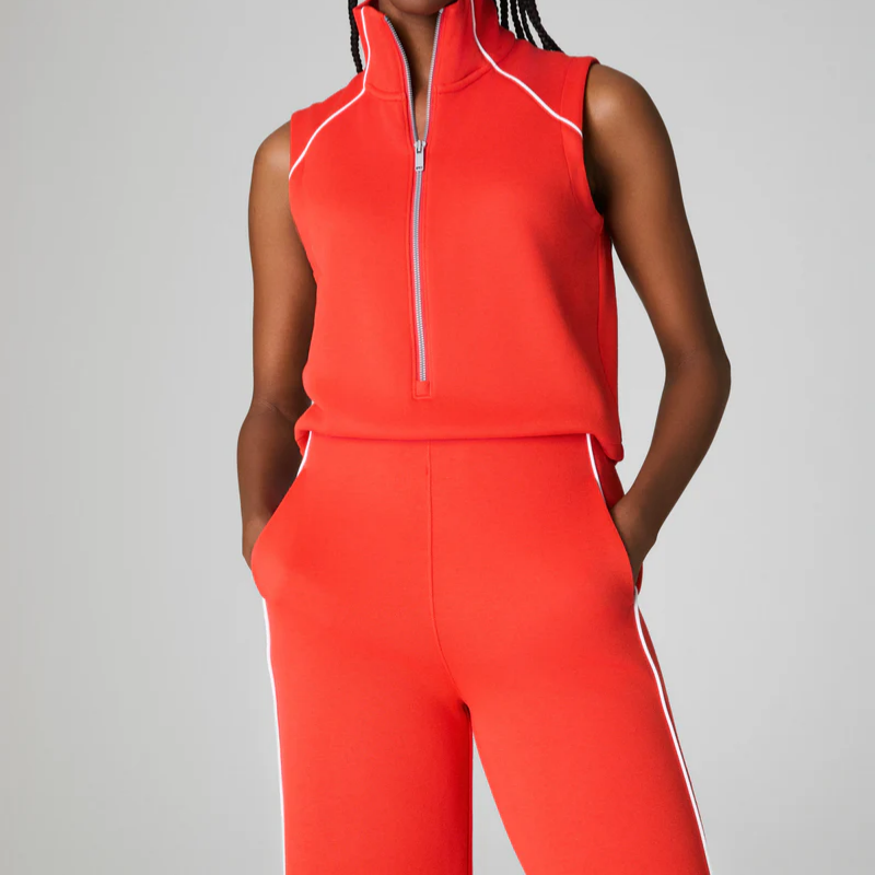 Sleeveless Mockneck Jumpsuit
