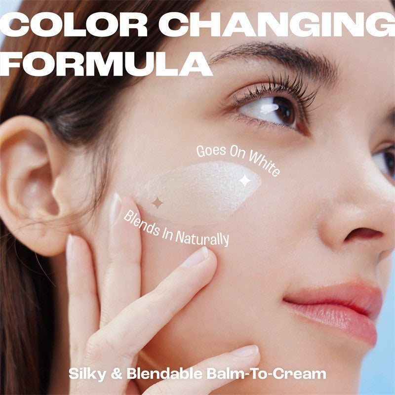 Medium to Full Coverage Dewy Finish Base Makeup - Dual-Ended with Detachable Brush