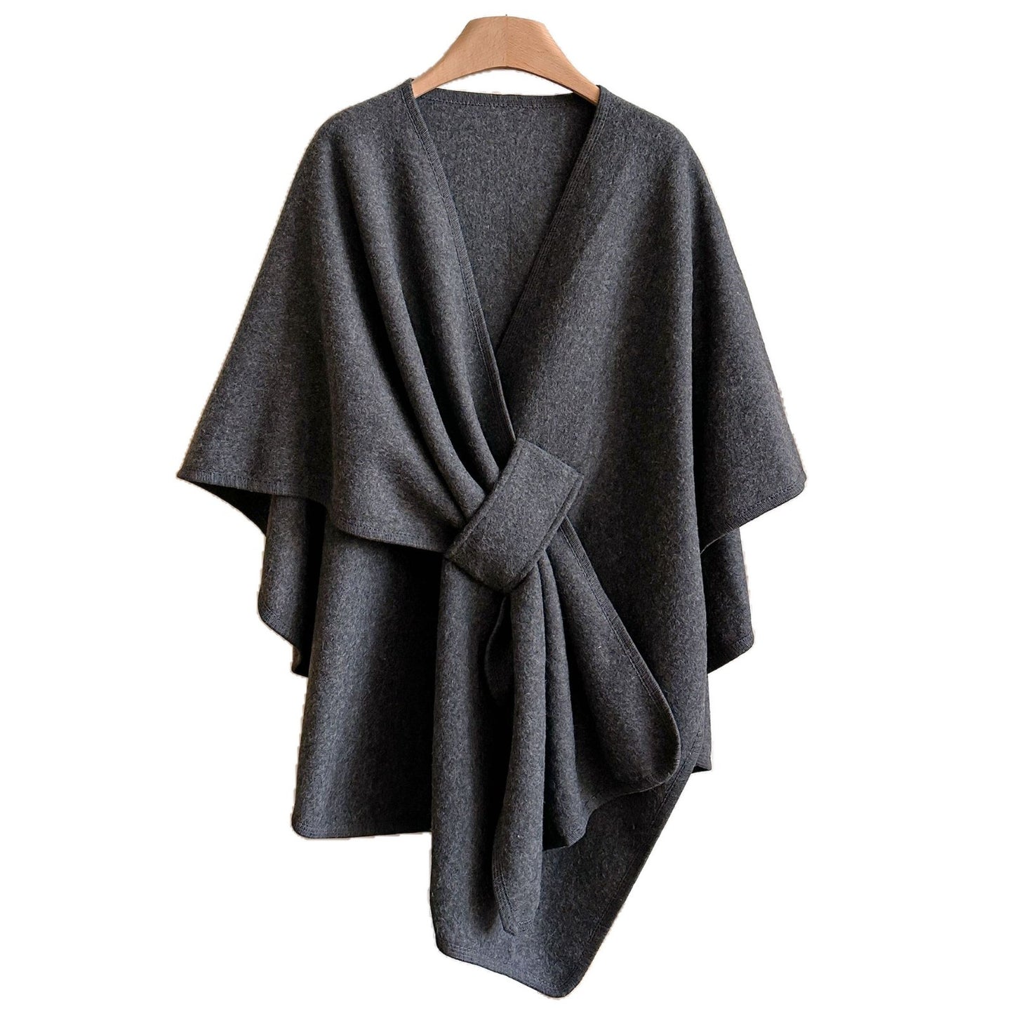 shawl, cape, overcoat, plus-size knitted cardigan