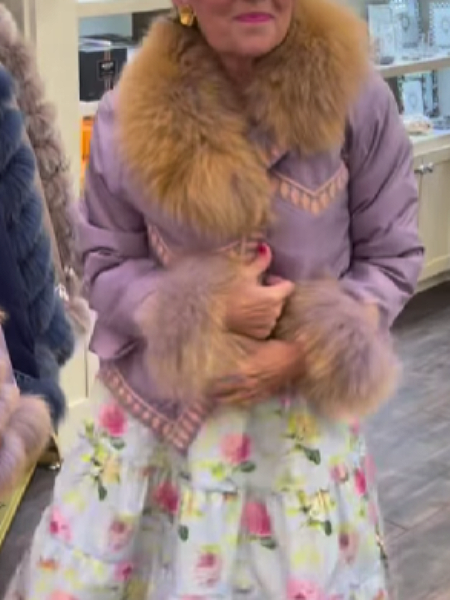 Positive And Negative Fur Coat