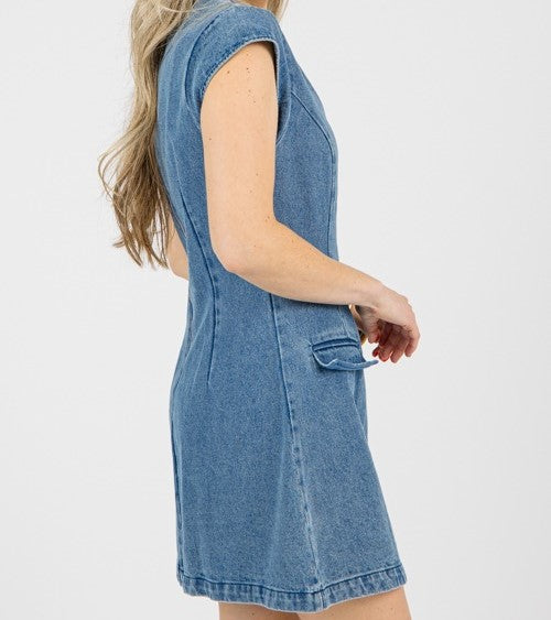 Pocket Dress Denim