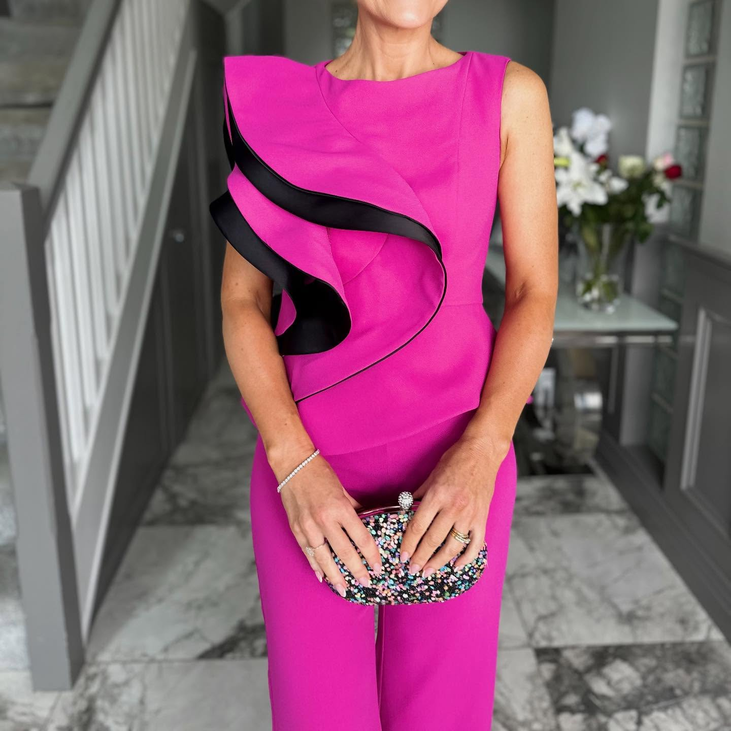 Rose Red Elegant Suit