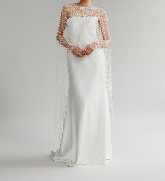 Pearl mesh shawl