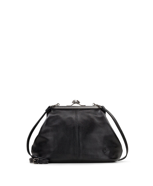 Classic kiss lock embellished handbag
