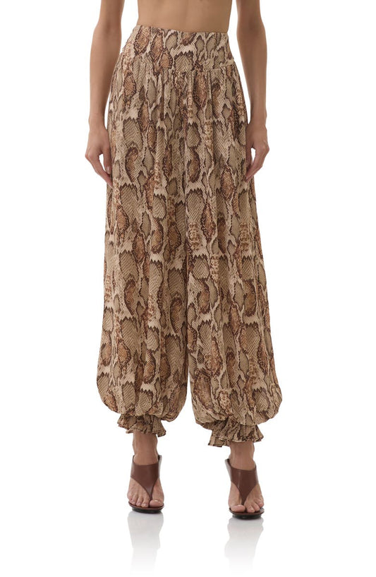 Snakeskin Print Pants