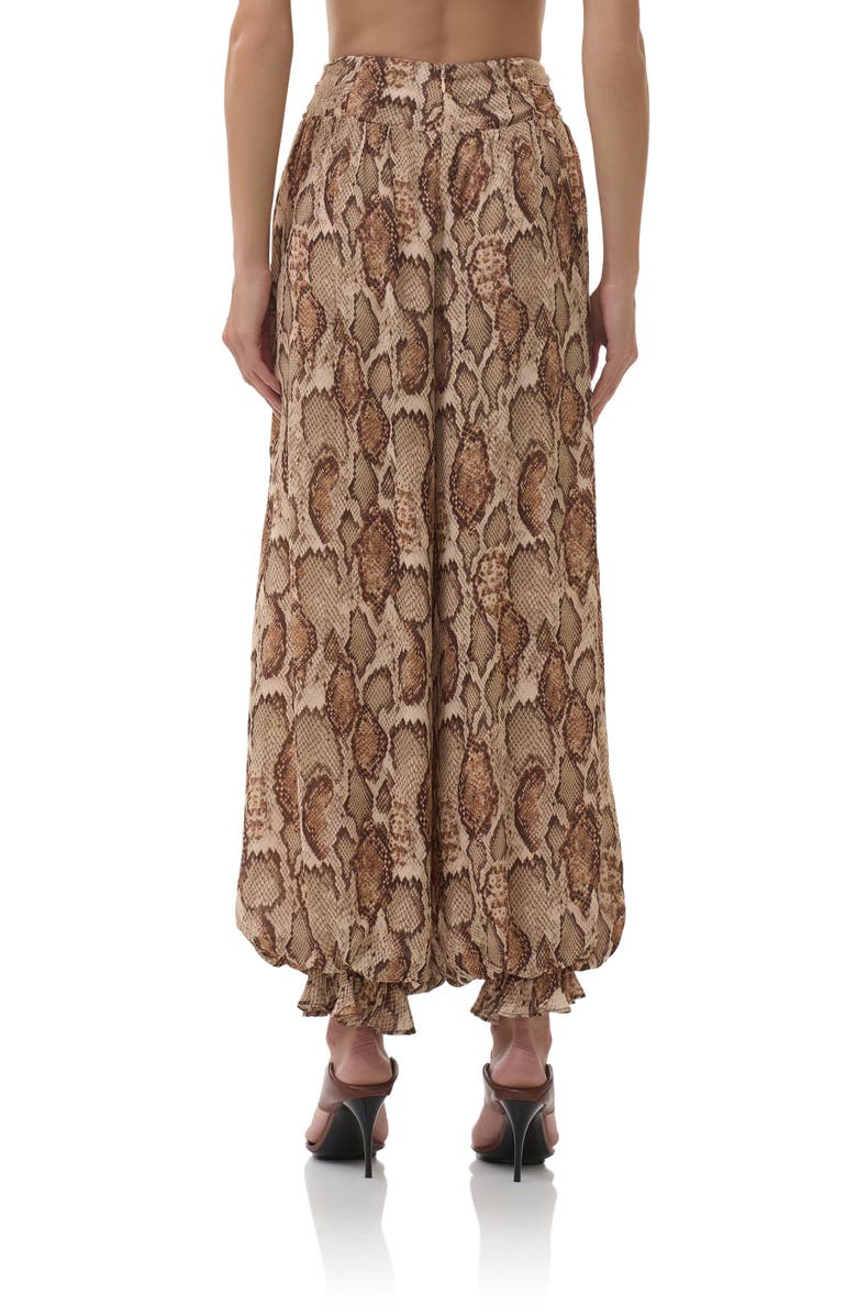 Snakeskin Print Pants