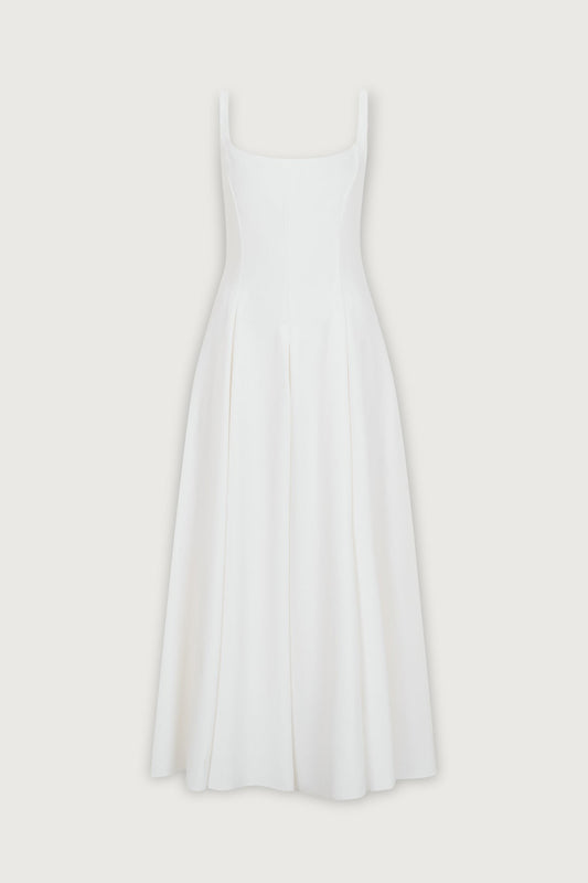 French suspender waist dress