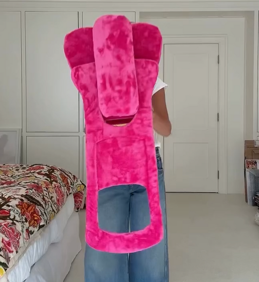 Oversized zipper decoration