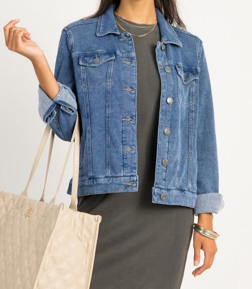 Soft Stretch Denim Jacket