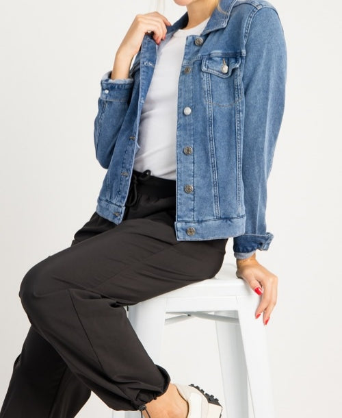 Soft Stretch Denim Jacket