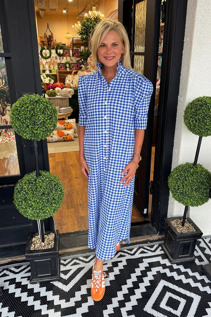 Classic Gingham Collared Dress