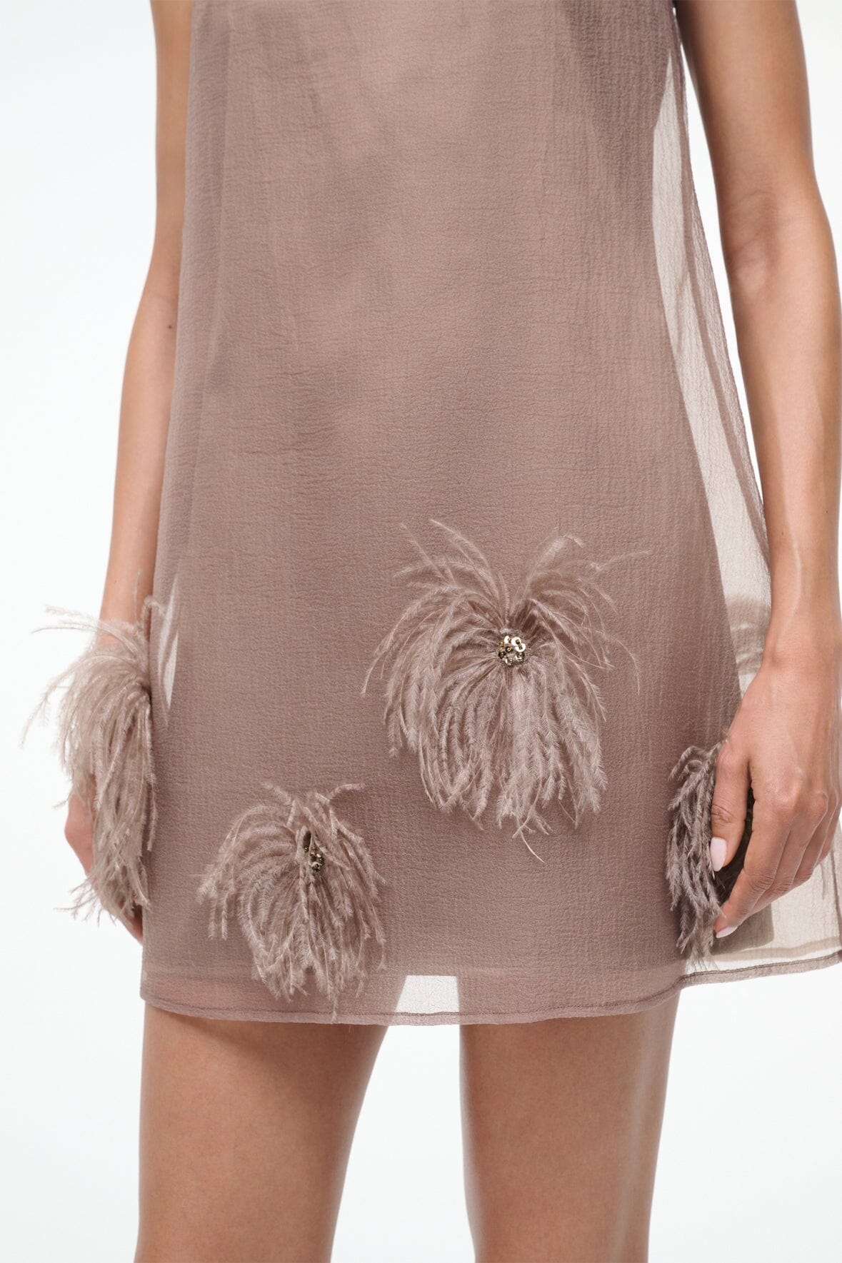 Sleeveless organza dress