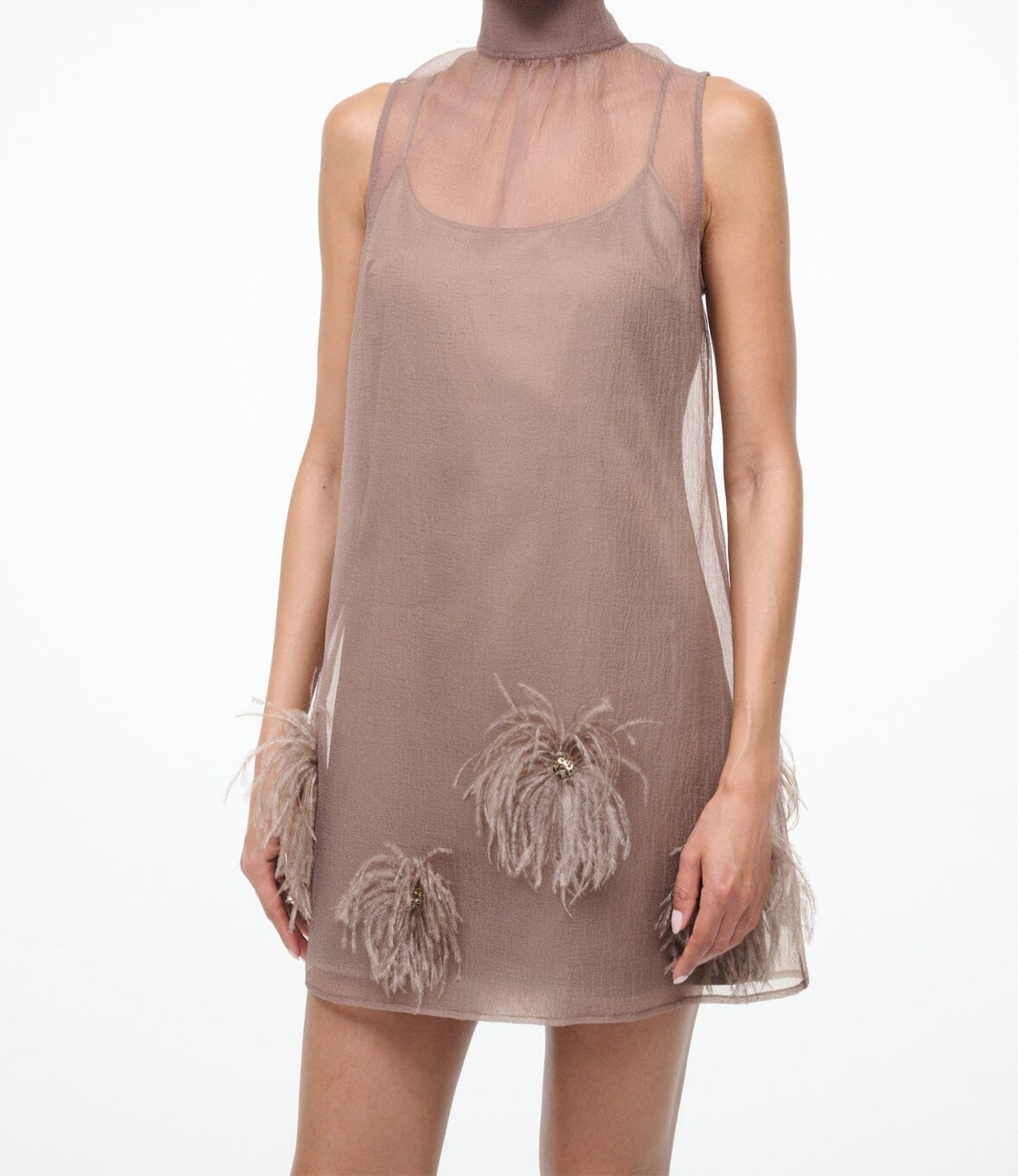 Sleeveless organza dress