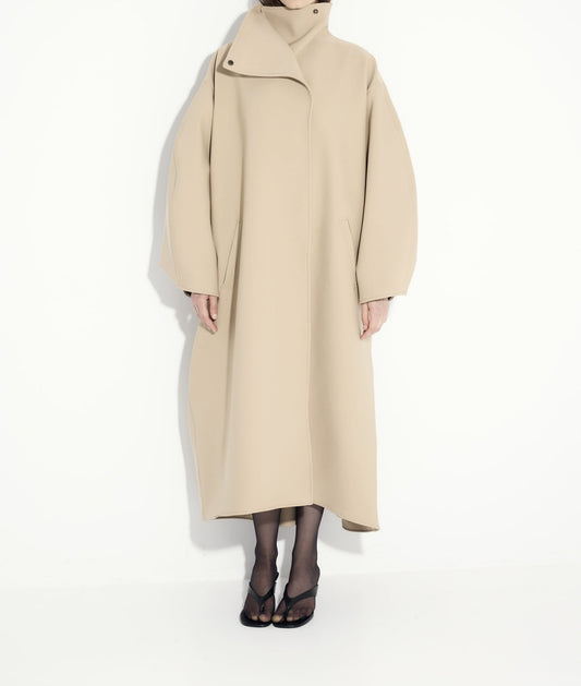 Premium cashmere simple silhouette coat