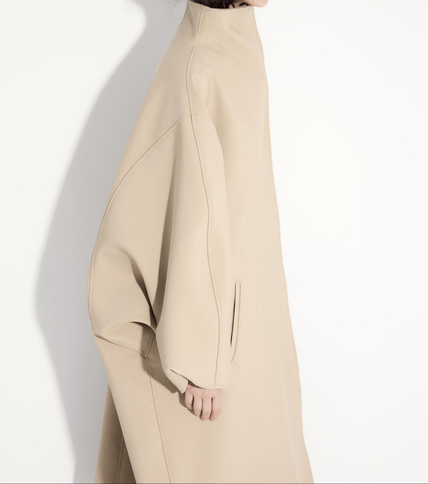 Premium cashmere simple silhouette coat