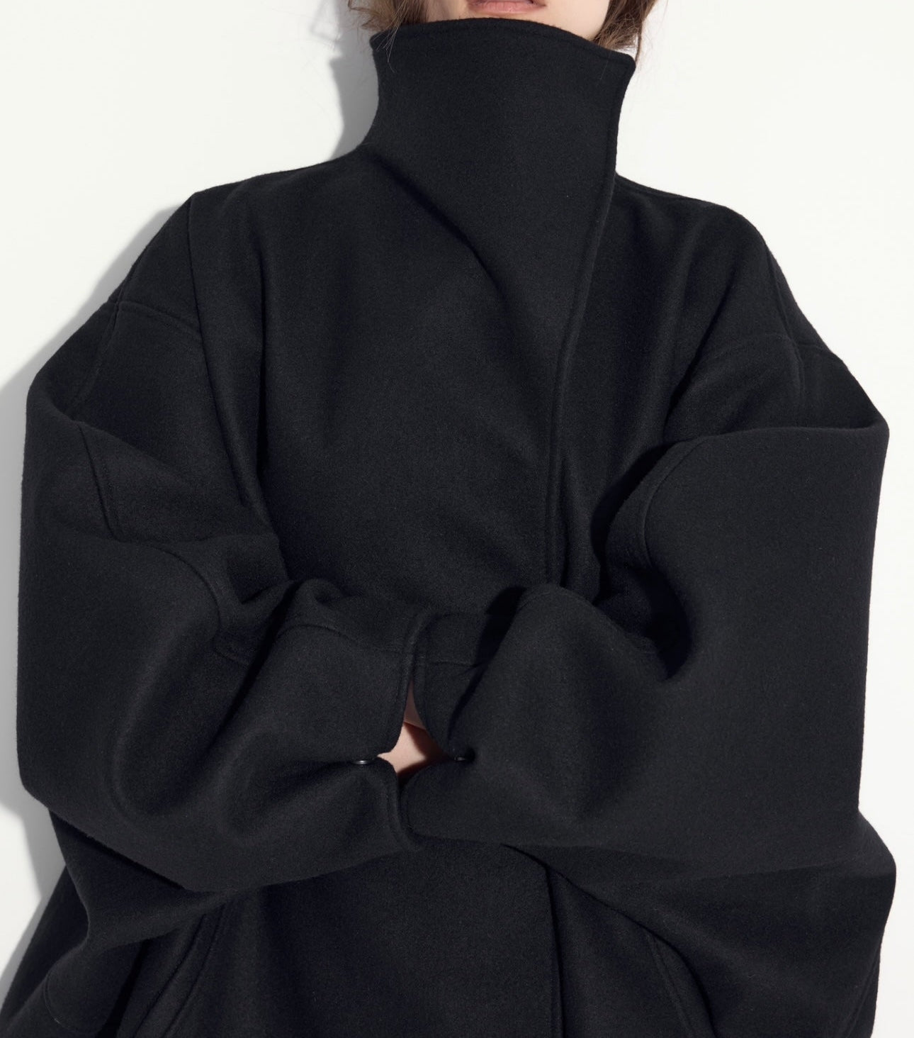 Premium cashmere simple silhouette coat