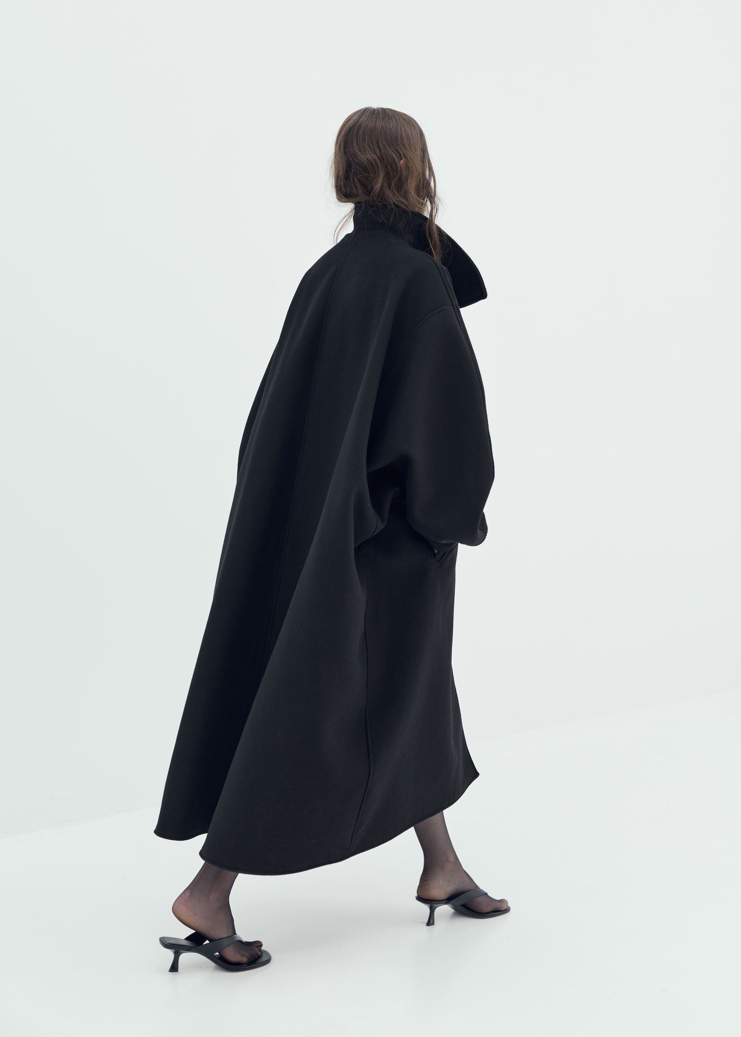 Premium cashmere simple silhouette coat